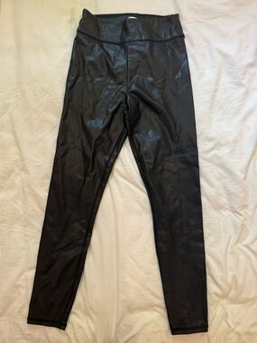 Abercrombie & Fitch Black Faux Leather Leggings